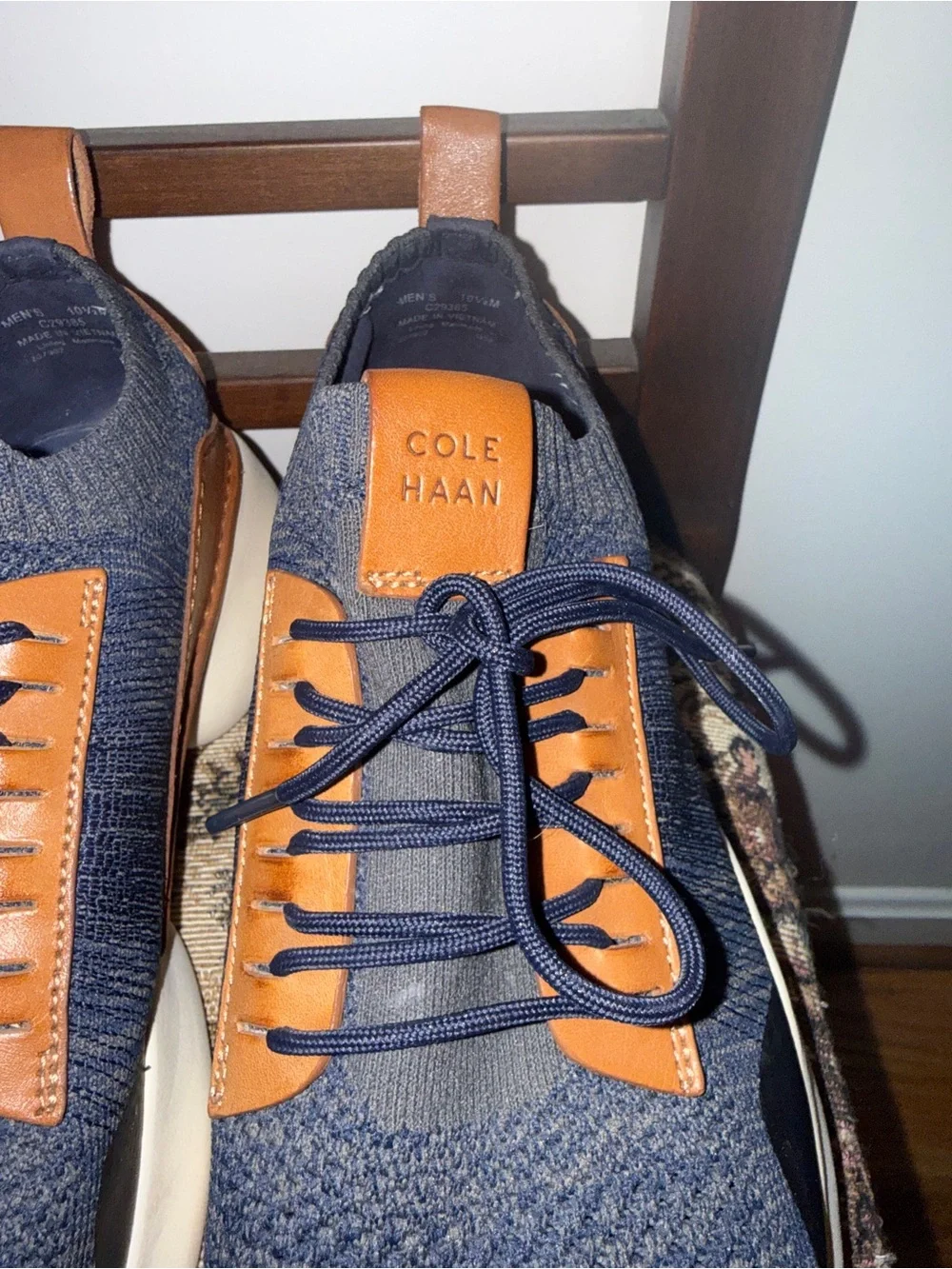 Cole Haan Zerogrand Stitchlite All Day Sneaker Marine Blue Brown Men’s 10.5M